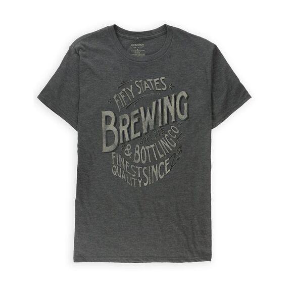 SONOMA life+style Mens American Brewing Graphic T-Shirt, Grey, NWT - Picture 1 of 1